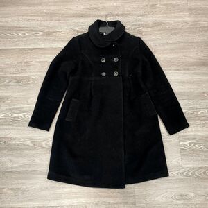 Hatch Maternity Women's Black Long Sleeve Swing Trench Coat Size M